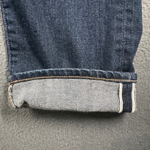 Bonobos Slevedge Slim Jeans Mens 31x30 Blue Dark Wash Made in USA Whiskered - Picture 6 of 16